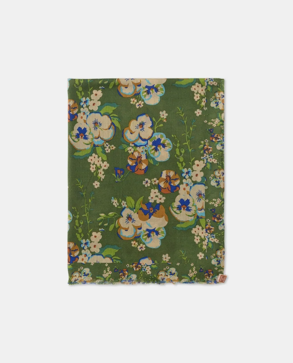 Шарф из шерсти и шелка Colores Otoño, зеленый
Шарф из шерсти и шелка Colores Otoño, зеленый