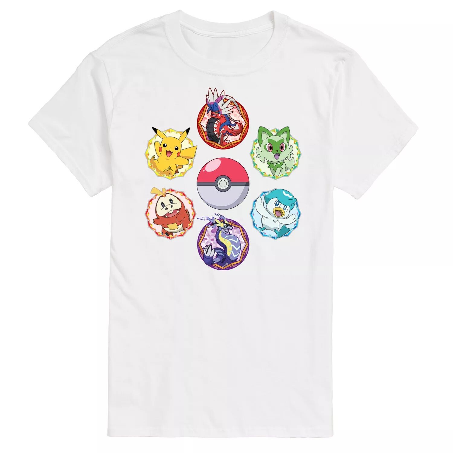 Мужская футболка с блестящими значками Pokemon и графическим рисунком Licensed Character
Мужская футболка с блестящими значками Pokemon и графическим рисунком Licensed Character