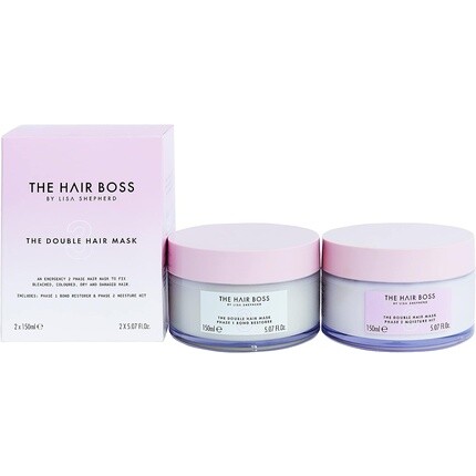 Двойная маска для волос The Hair Boss от Lisa Shepherd с гидролизованным кератином и гиалуроновой кислотой 2 x 150 мл The Hair Boss By Lisa Shepherd
Двойная маска для волос The Hair Boss от Lisa Shepherd с гидролизованным кератином и гиалуроновой кислотой 2 x 150 мл The Hair Boss By Lisa Shepherd