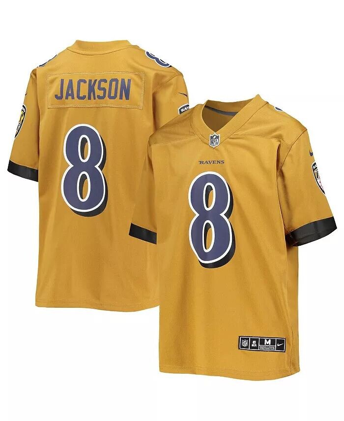 Джерси Big Boys Lamar Jackson Gold Baltimore Ravens Inverted Team Game Nike, золотой
Джерси Big Boys Lamar Jackson Gold Baltimore Ravens Inverted Team Game Nike, золотой