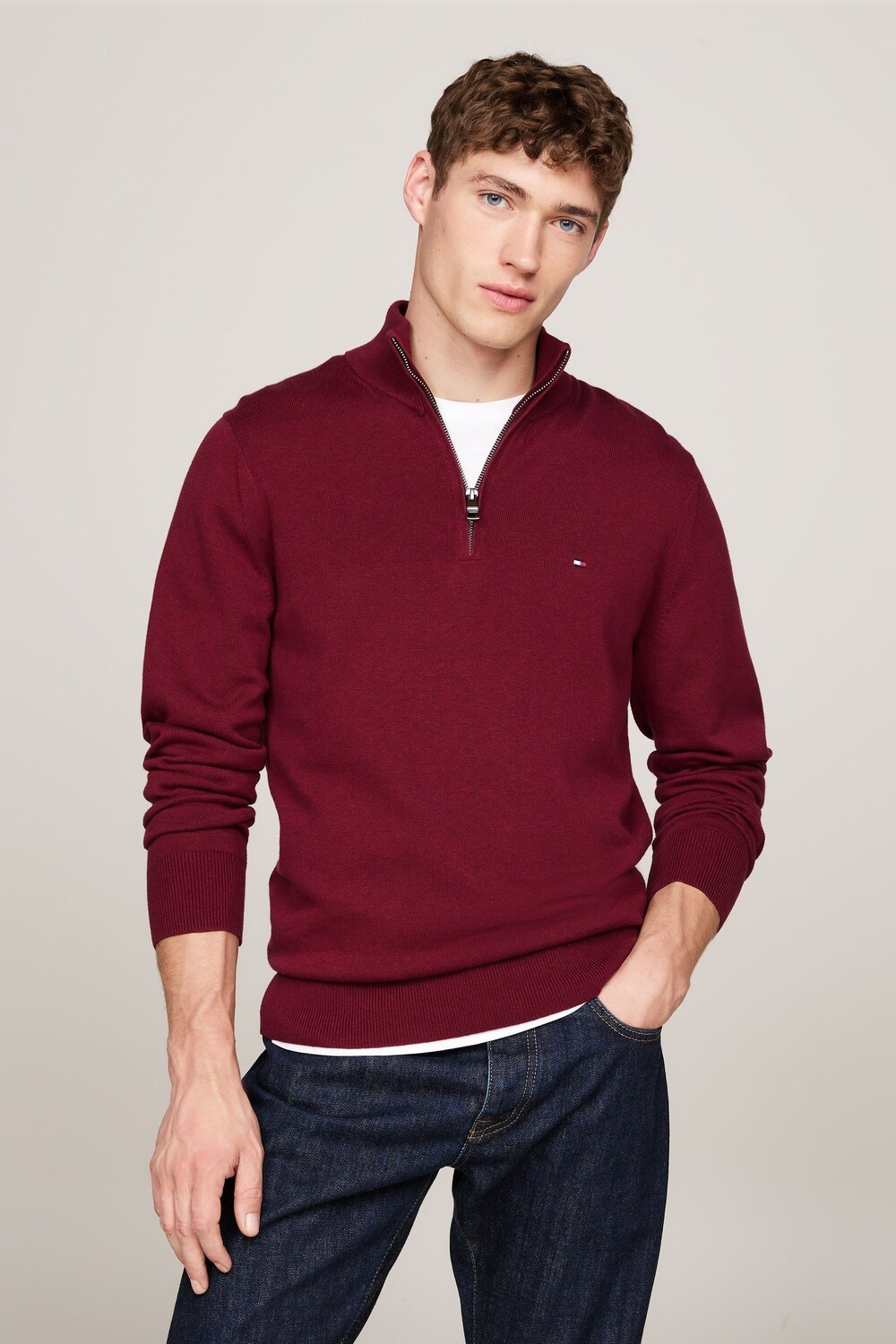 Джемпер на молнии из смеси хлопка и кашемира Tommy Hilfiger, красный
Джемпер на молнии из смеси хлопка и кашемира Tommy Hilfiger, красный