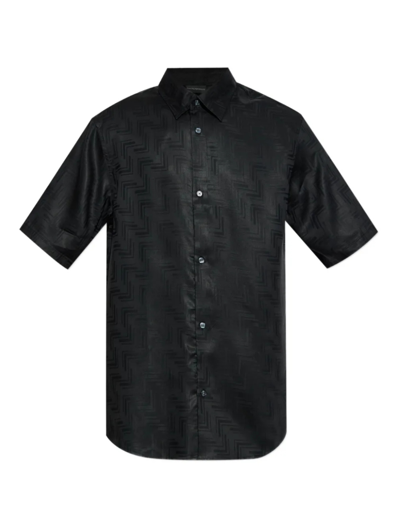 Рубашка Emporio Armani с геометрическим узором и короткими рукавами, черный
Рубашка Emporio Armani с геометрическим узором и короткими рукавами, черный