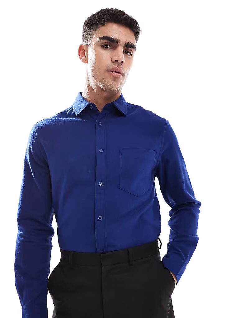 Рубашка оксфорд из матовой ткани ASOS DESIGN темно-синего цвета
Рубашка оксфорд из матовой ткани ASOS DESIGN темно-синего цвета