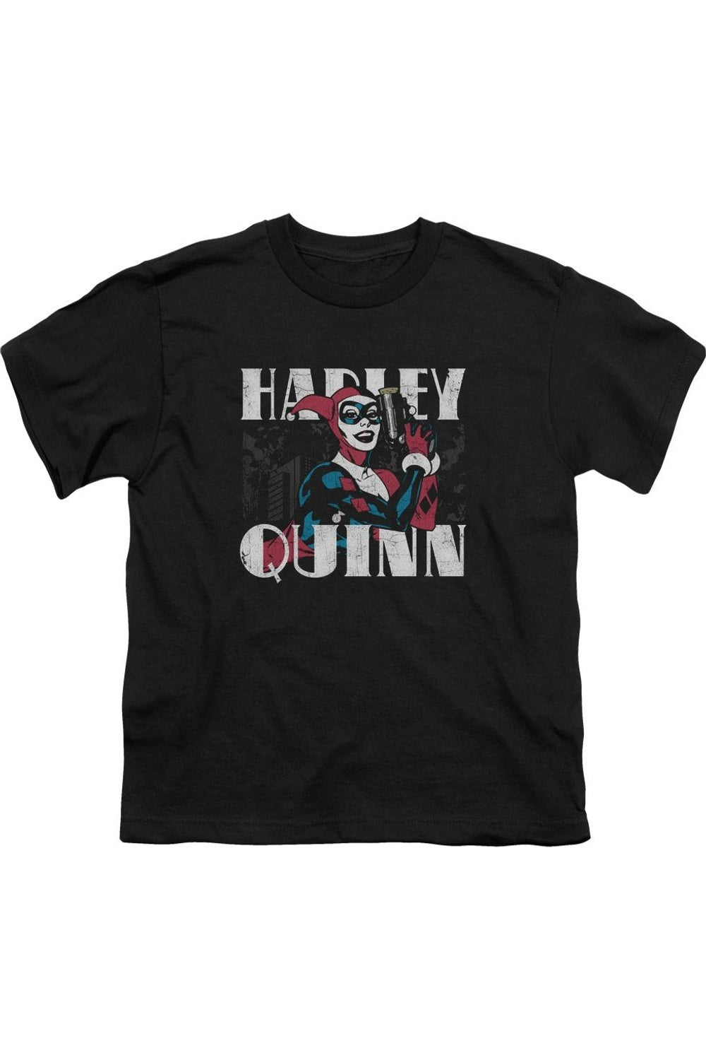 Футболка детская Batman Harley Bold с коротким рукавом Gildan, черный 
Футболка детская Batman Harley Bold с коротким рукавом Gildan, черный