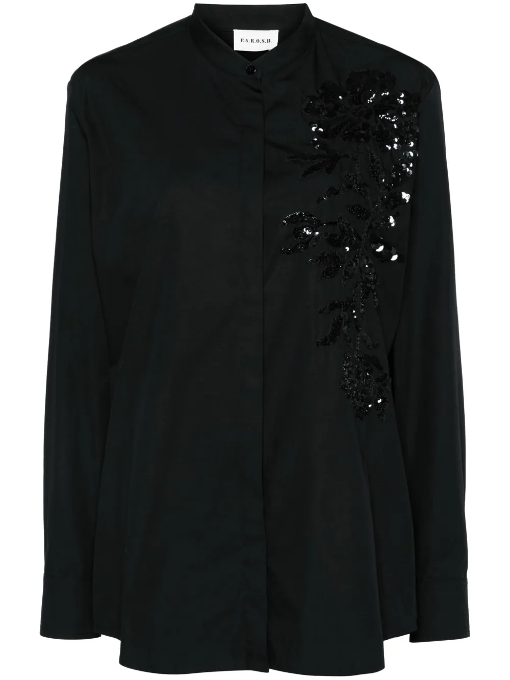 Рубашка с вышивкой P.A.R.O.S.H., черный
Рубашка с вышивкой P.A.R.O.S.H., черный