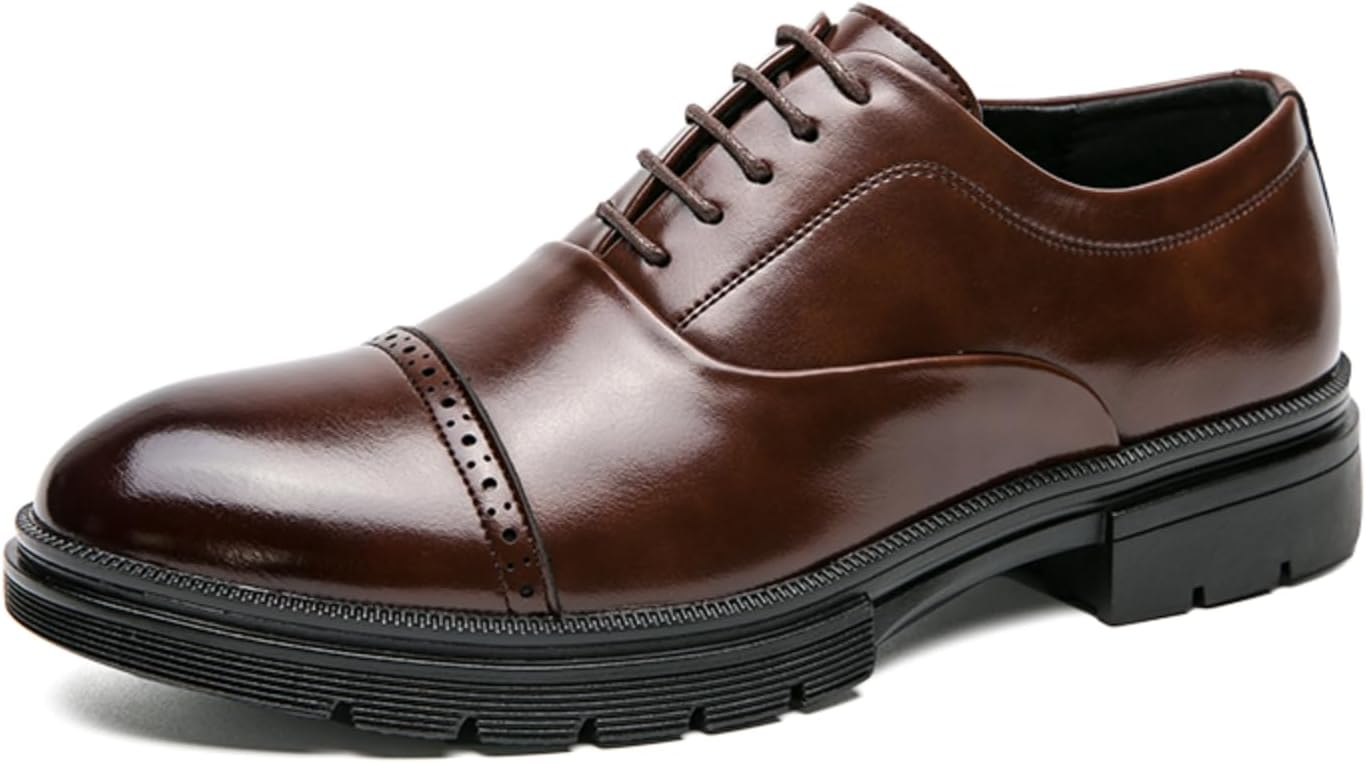 Мужские стильные кожаные оксфорды, элегантная официальная обувь - подходит для профессиональной обстановки, деловых поездок и официальных мероприятий Aokisx, коричневый
Мужские стильные кожаные оксфорды, элегантная официальная обувь - подходит для профессиональной обстановки, деловых поездок и официальных мероприятий Aokisx, коричневый