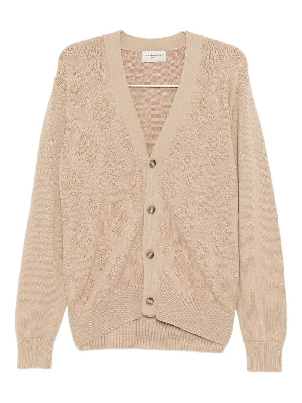 Хлопковый кардиган MILES Officine Generale, нейтральный
Хлопковый кардиган MILES Officine Generale, нейтральный