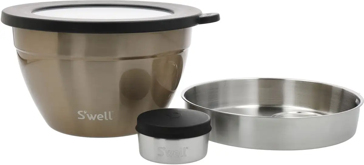 Салатница S'well "S'well Calacatta Gold Salad Bowl Kit, 1,9 л ", 3 предмета, изготовлена из нержавеющей стали, технология Therma-S'well, с внешней оболочкой с вакуумной изоляцией 21х12 см, цвет Pyrite
Салатница S'well "S'well Calacatta Gold Salad Bowl Kit, 1,9 л ", 3 предмета, изготовлена из нержавеющей стали, технология Therma-S'well, с внешней оболочкой с вакуумной изоляцией 21х12 см, цвет Pyrite
