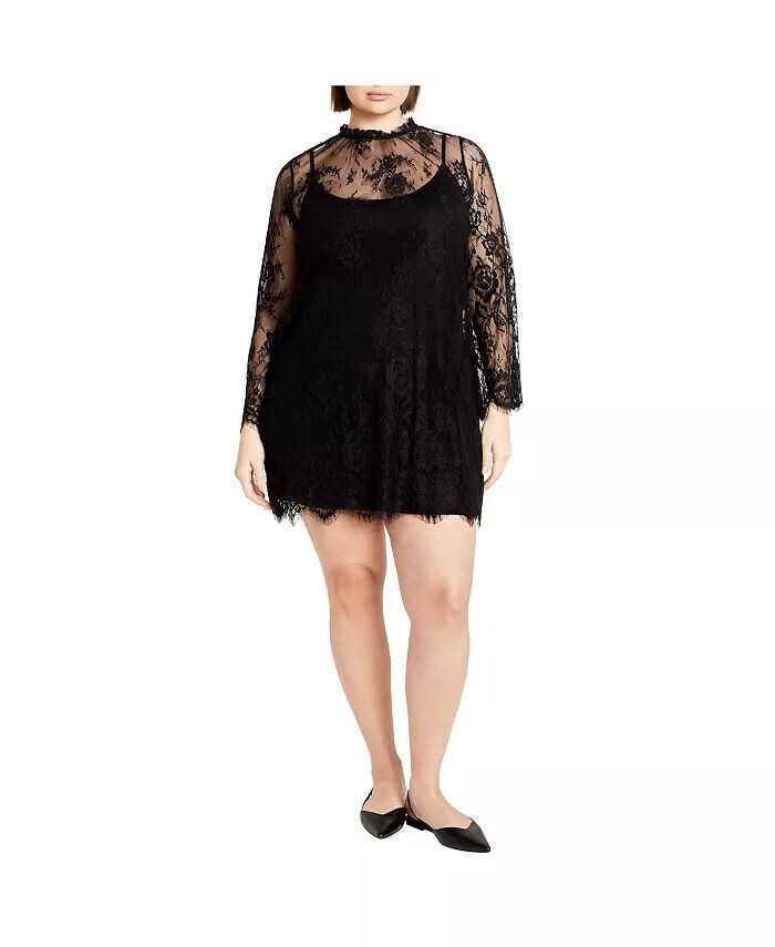 Платье Микаэла больших размеров CITY CHIC, черный
Платье Микаэла больших размеров CITY CHIC, черный