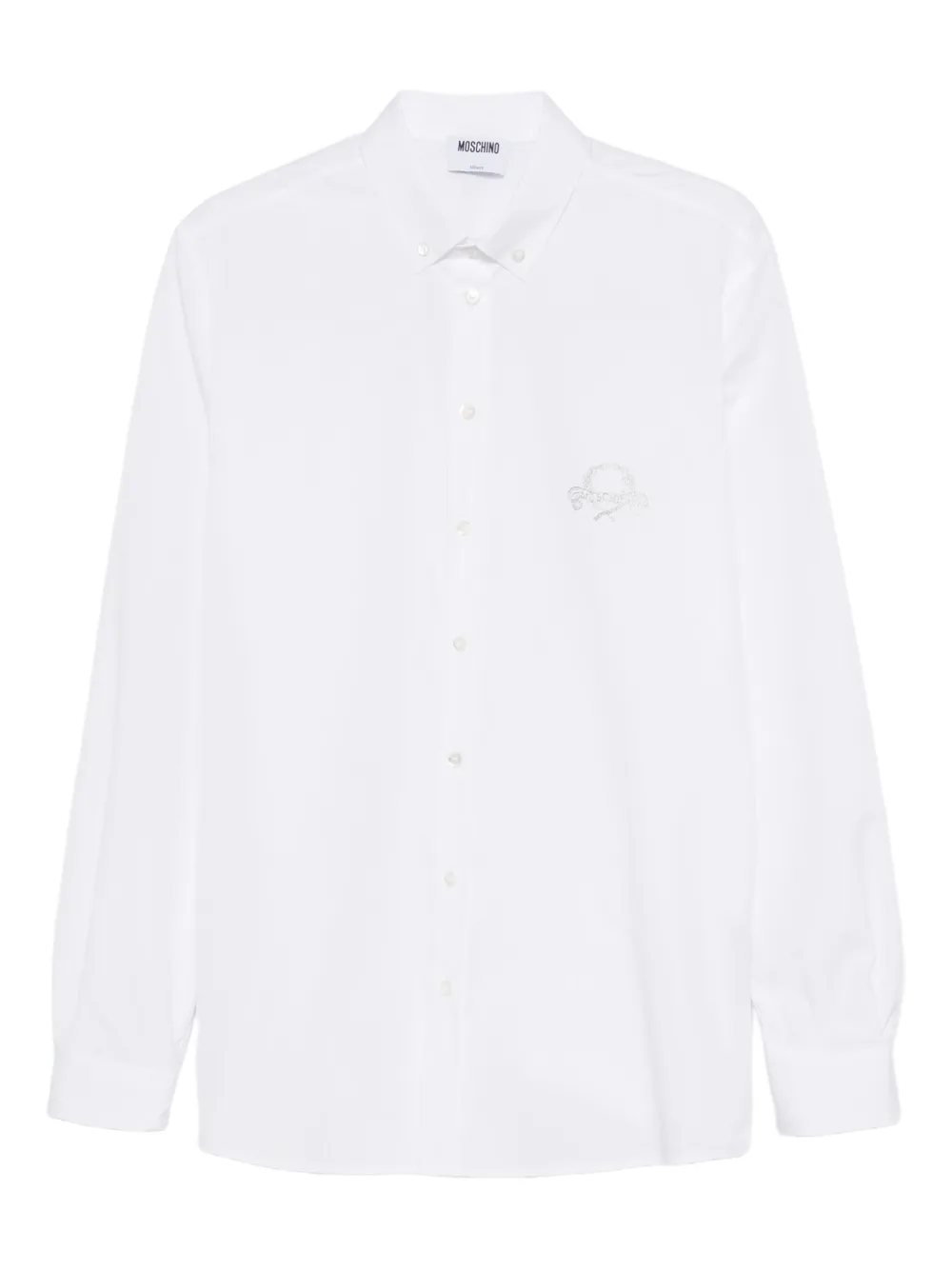 Рубашка с вышитым логотипом Moschino, белый
Рубашка с вышитым логотипом Moschino, белый