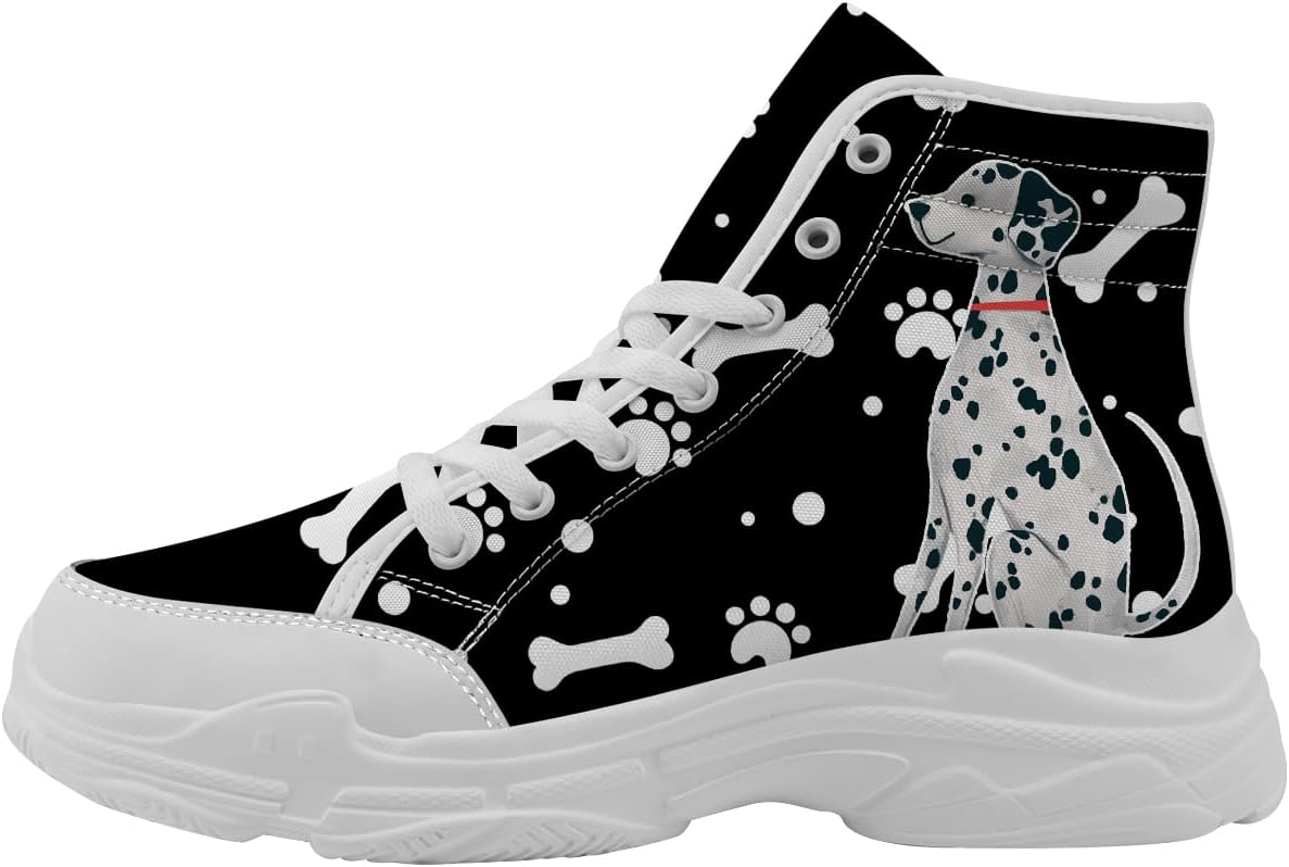 Кроссовки с отпечатком собаки для женщин и мужчин, высокие холщовые, подарки для нее и для него Quorax, белый/черный
Кроссовки с отпечатком собаки для женщин и мужчин, высокие холщовые, подарки для нее и для него Quorax, белый/черный