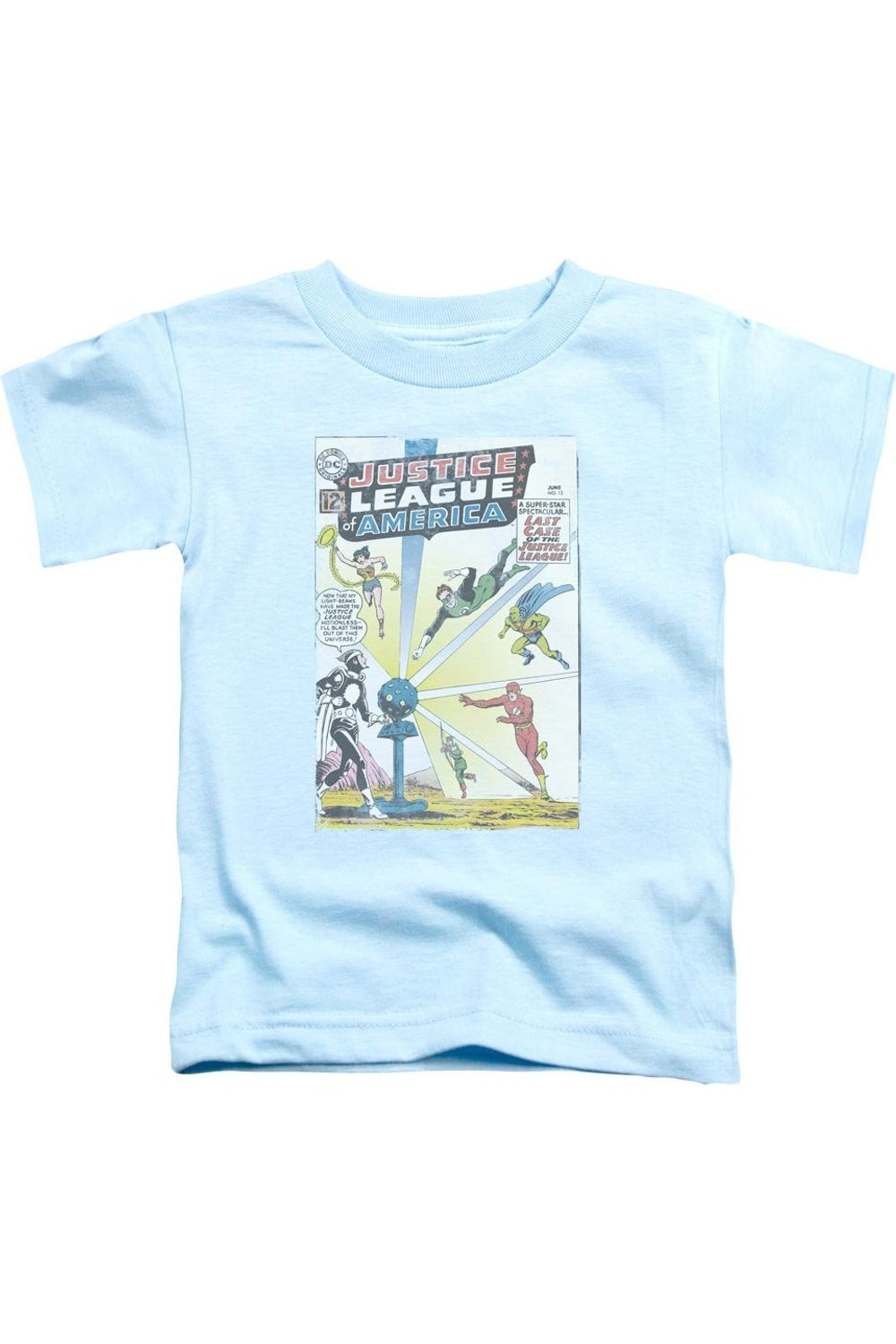 Футболка для малышей с коротким рукавом "Justice League of America" в стиле винтажных обложек Gildan, светло-голубой
Футболка для малышей с коротким рукавом "Justice League of America" в стиле винтажных обложек Gildan, светло-голубой