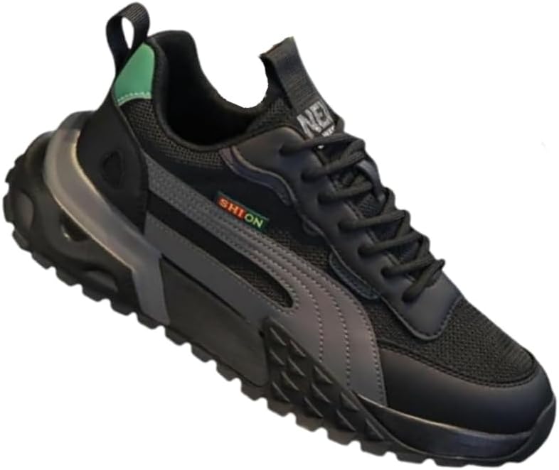 Мужские модные спортивные кроссовки на платформе с сетчатой вставкой и шнуровкой, с закругленным носком, обеспечивающие дополнительную поддержку стопы. Подходят для ходьбы, бега, вождения и тренировок Fmshi, черный
Мужские модные спортивные кроссовки на платформе с сетчатой вставкой и шнуровкой, с закругленным носком, обеспечивающие дополнительную поддержку стопы. Подходят для ходьбы, бега, вождения и тренировок Fmshi, черный