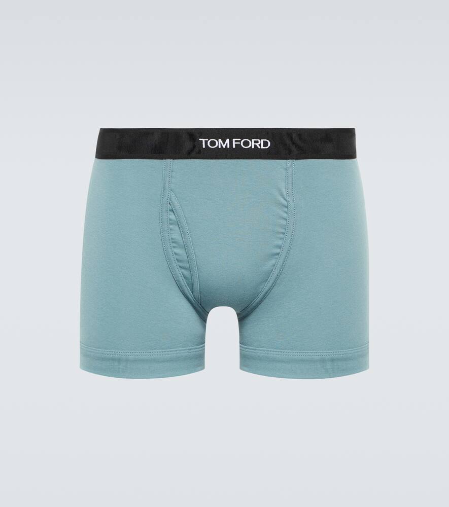 Боксеры из хлопкового джерси Tom Ford, Teal
Боксеры из хлопкового джерси Tom Ford, Teal