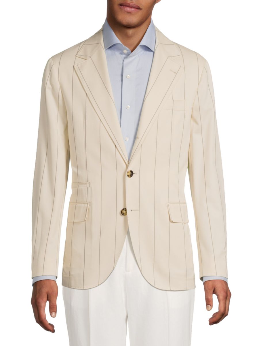 Полосатый современный блейзер Brunello Cucinelli, цвет Brown Ivory
Полосатый современный блейзер Brunello Cucinelli, цвет Brown Ivory