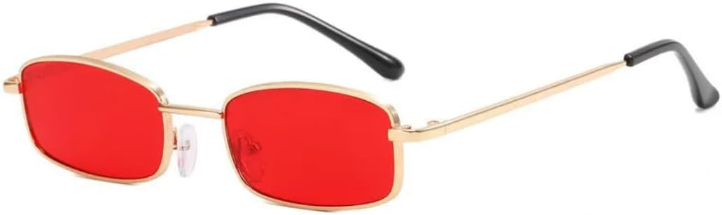 Солнцезащитные очки с защитой от УФ-излучения UV400 | Металлическая панк-оправа, маленькая | для женщин и мужчин, для занятий спортом на открытом воздухе и вождения DSVIGF, Gold-red
Солнцезащитные очки с защитой от УФ-излучения UV400 | Металлическая панк-оправа, маленькая | для женщин и мужчин, для занятий спортом на открытом воздухе и вождения DSVIGF, Gold-red