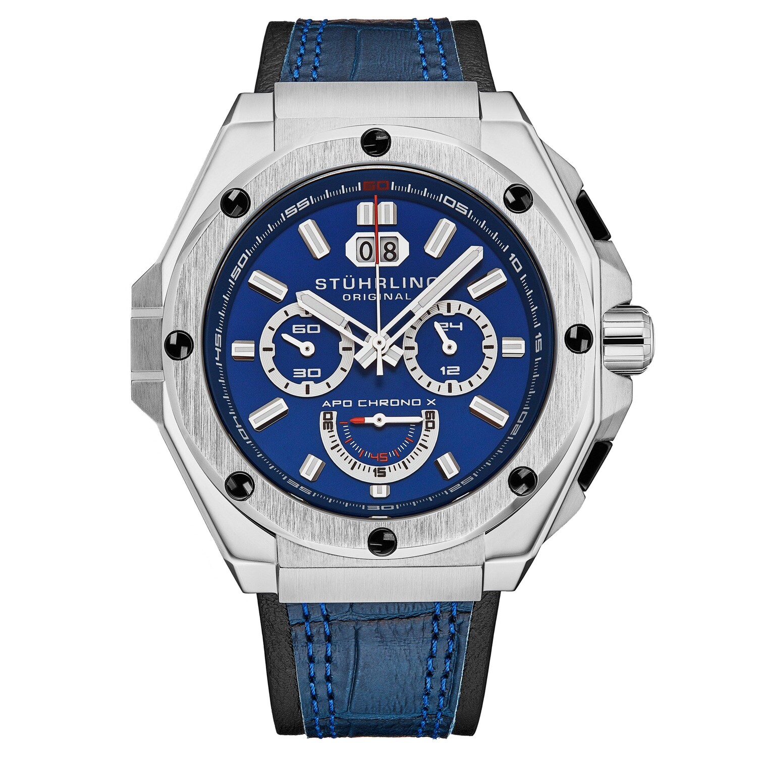 Часы APO Chrono X 1018 44 мм STÜHRLING Original, синий, Серый, Часы APO Chrono X 1018 44 мм STÜHRLING Original, синий
Часы APO Chrono X 1018 44 мм STÜHRLING Original, синий, Серый, Часы APO Chrono X 1018 44 мм STÜHRLING Original, синий