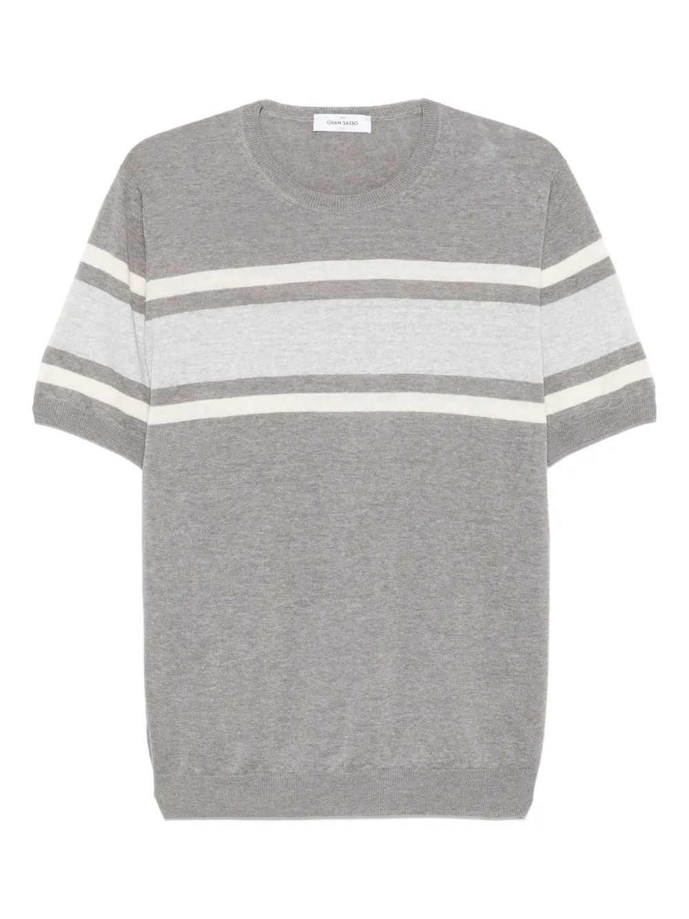 Футболка с отделкой в полоску Gran Sasso, серый
Футболка с отделкой в полоску Gran Sasso, серый