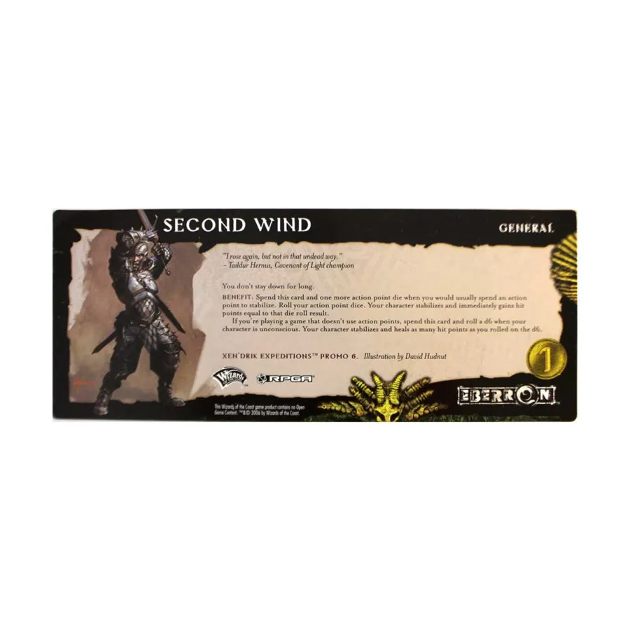 Промо Xen'Drik Expeditions №6 — Второе дыхание, Eberron (d20)
Промо Xen'Drik Expeditions №6 — Второе дыхание, Eberron (d20)