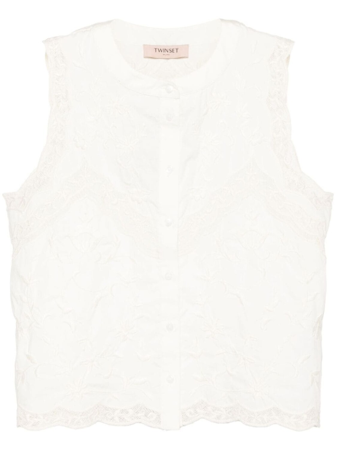 Блузка с цветочной вышивкой TWINSET, белый
Блузка с цветочной вышивкой TWINSET, белый