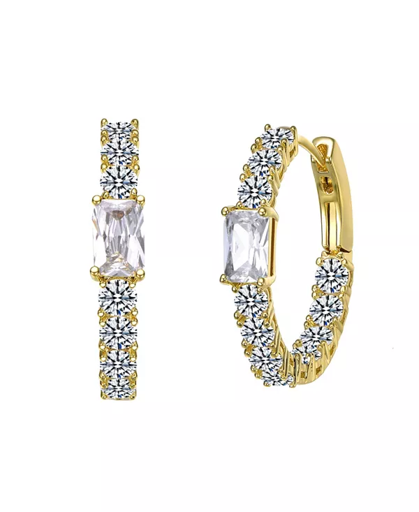 Серьги-Кольца, вывернутые наизнанку, покрытые 14-каратным золотом с цветными кубическими цирконами Rachel Glauber, gold
Серьги-Кольца, вывернутые наизнанку, покрытые 14-каратным золотом с цветными кубическими цирконами Rachel Glauber, gold