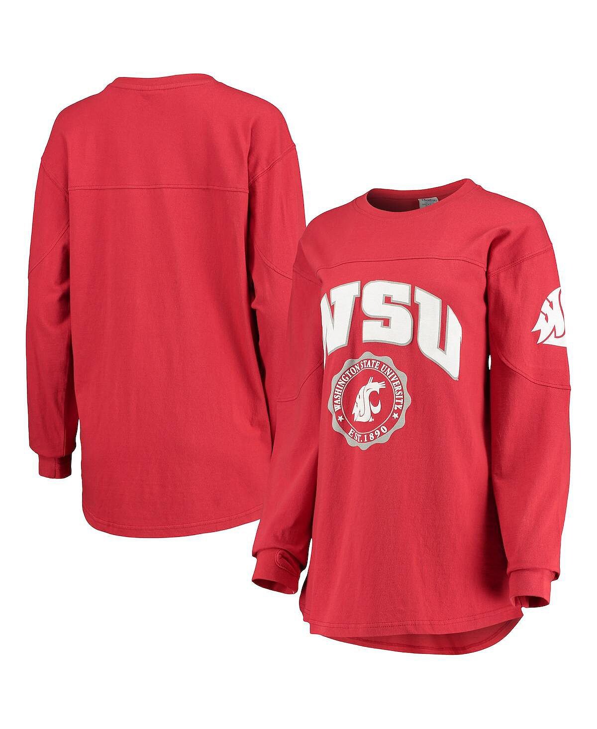Женская футболка Crimson Washington State Cougars Edith с длинным рукавом Pressbox
Женская футболка Crimson Washington State Cougars Edith с длинным рукавом Pressbox