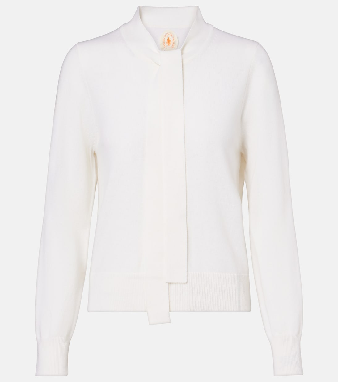 Шерстяной свитер с кашемиром и галстучным воротником Jardin des Orangers, 255-40
Шерстяной свитер с кашемиром и галстучным воротником Jardin des Orangers, 255-40