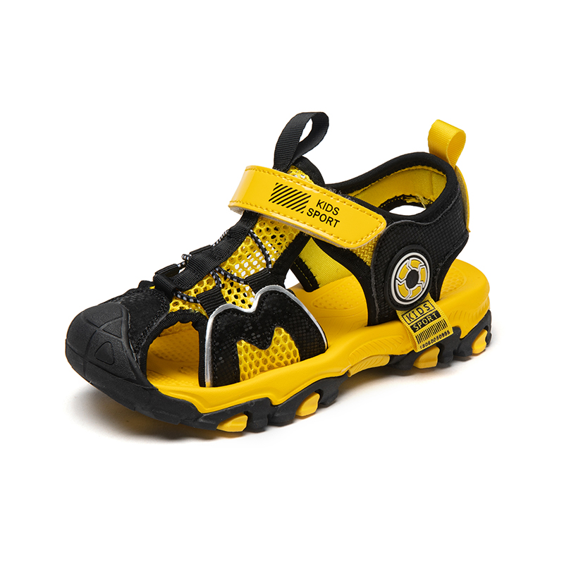 Противоскользящие, износостойкие и водостойкие детские сандалии. KUPE, желтый 
Противоскользящие, износостойкие и водостойкие детские сандалии. KUPE, желтый