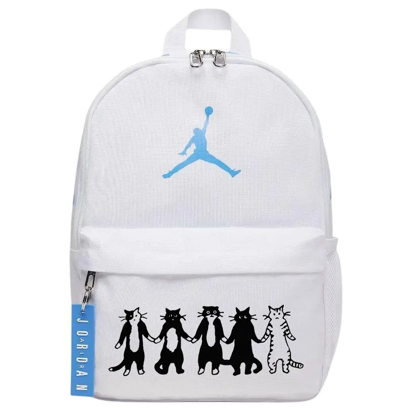 Jordan Полиэстеровый рюкзак унисекс синий и белый, Kitten Friendship
Jordan Полиэстеровый рюкзак унисекс синий и белый, Kitten Friendship