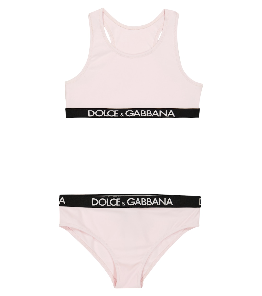 Комплект нижнего белья из хлопковой смеси с логотипом Dolce&Gabbana Kids, Very Light Poweder Pink
Комплект нижнего белья из хлопковой смеси с логотипом Dolce&Gabbana Kids, Very Light Poweder Pink