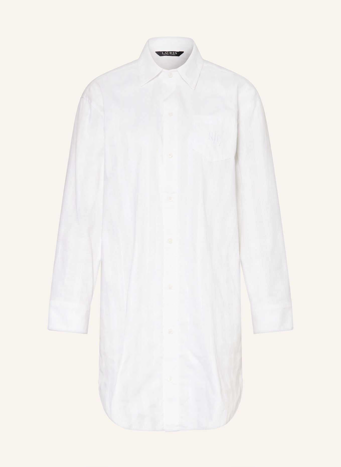 Ночная рубашка из хлопка в полоску Lauren Ralph Lauren, белый
Ночная рубашка из хлопка в полоску Lauren Ralph Lauren, белый