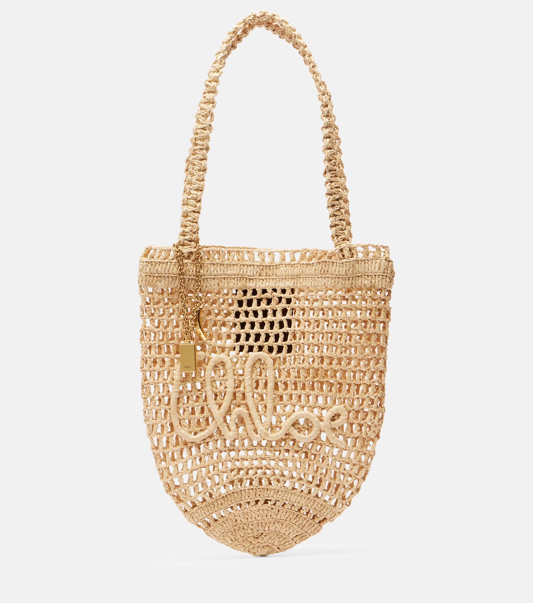 Летняя банановая маленькая сумка-тоут из рафии Chloé, Hot Sand
Летняя банановая маленькая сумка-тоут из рафии Chloé, Hot Sand