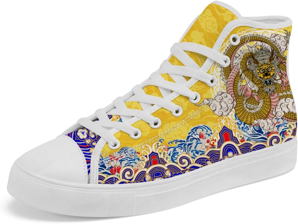 Кеды на высокой подошве Dragon из холща, высокие кроссовки с шнуровкой, повседневная обувь для мужчин и женщин Chebing, желтый/фиолетовый
Кеды на высокой подошве Dragon из холща, высокие кроссовки с шнуровкой, повседневная обувь для мужчин и женщин Chebing, желтый/фиолетовый