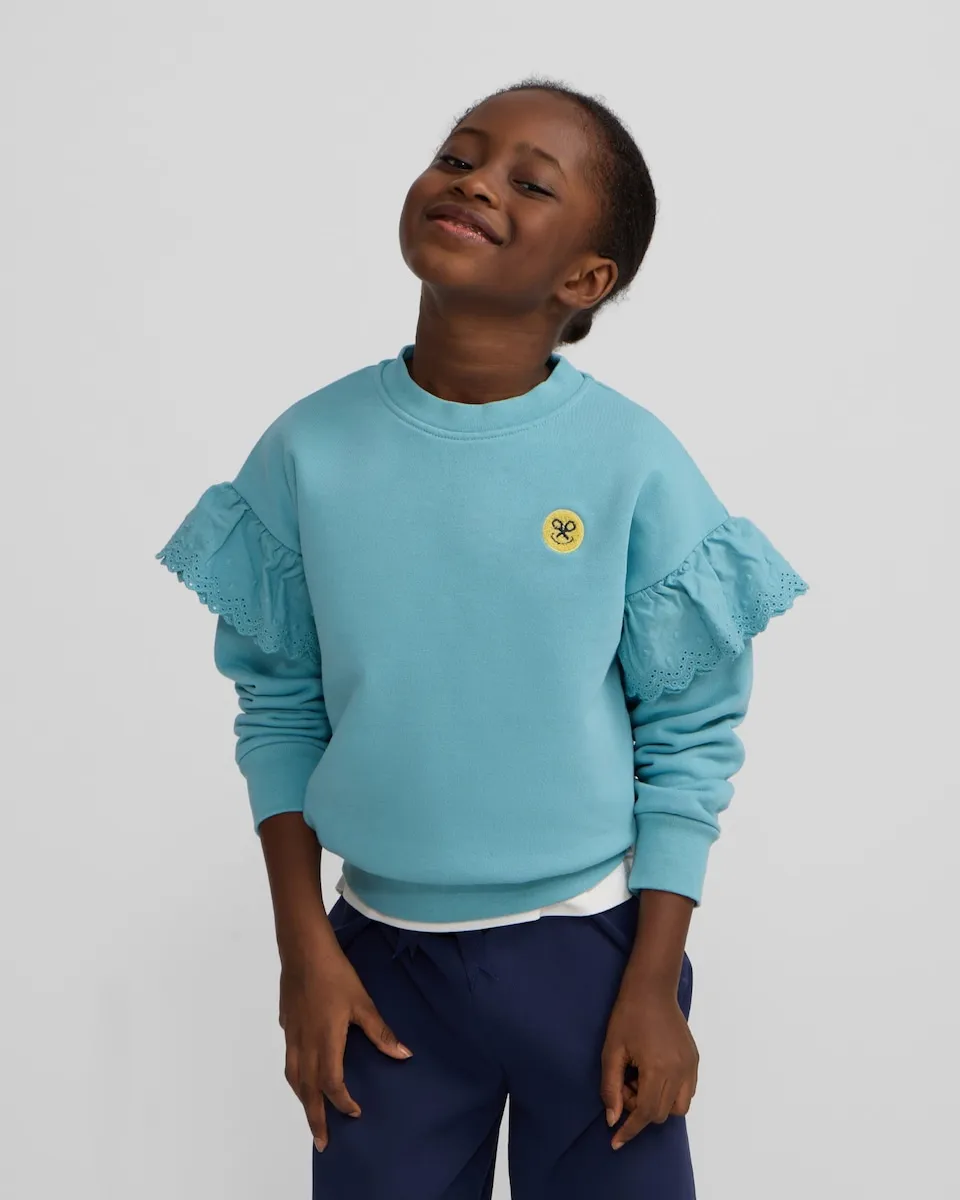 Детская толстовка с голубыми деталями на рукавах Silbon
Детская толстовка с голубыми деталями на рукавах Silbon