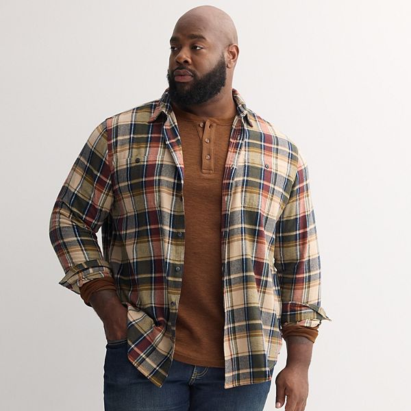Фланелевая рубашка с длинным рукавом Big & tall super soft brushed Sonoma Goods For Life, Brown Red Plaid
Фланелевая рубашка с длинным рукавом Big & tall super soft brushed Sonoma Goods For Life, Brown Red Plaid