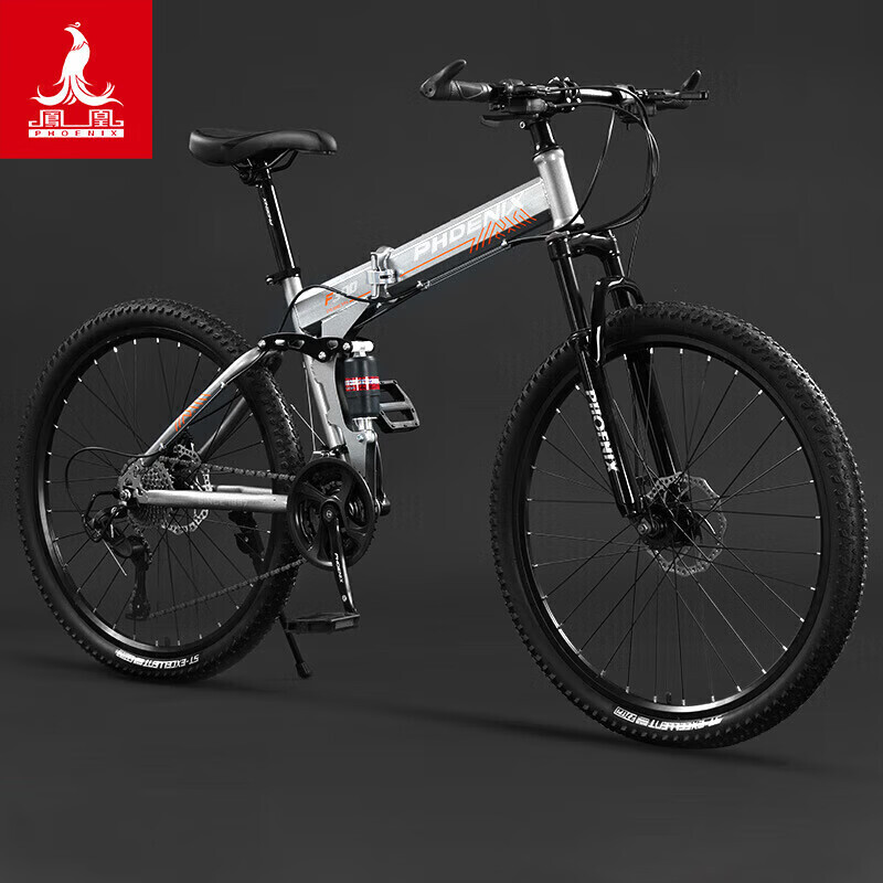 Складной горный велосипед Phoenix с двойными амортизирующими дисковыми тормозами, серый
Складной горный велосипед Phoenix с двойными амортизирующими дисковыми тормозами, серый
