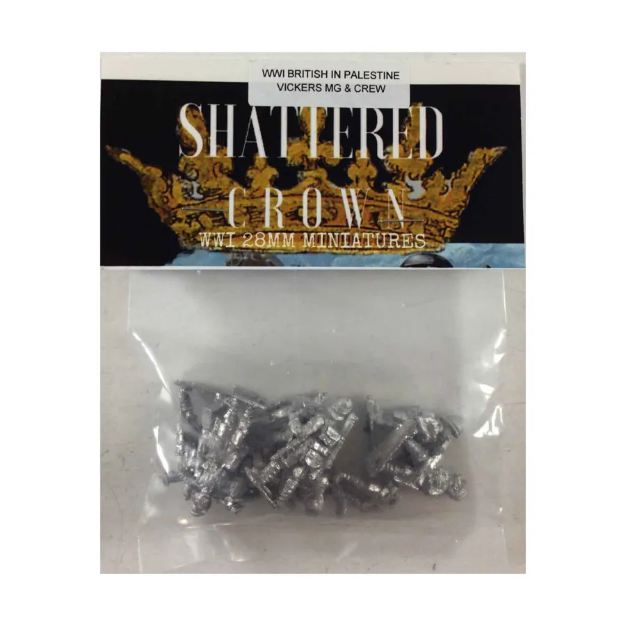 Викерс MG и команда, WWI Shattered Crown Miniatures - British in Palestine (28mm)
Викерс MG и команда, WWI Shattered Crown Miniatures - British in Palestine (28mm)