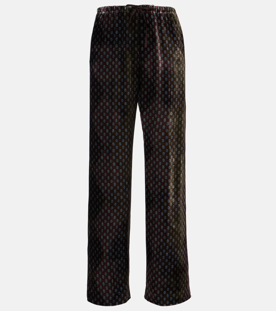 Широкие брюки из сатина с принтом Dries Van Noten, Khaki
Широкие брюки из сатина с принтом Dries Van Noten, Khaki