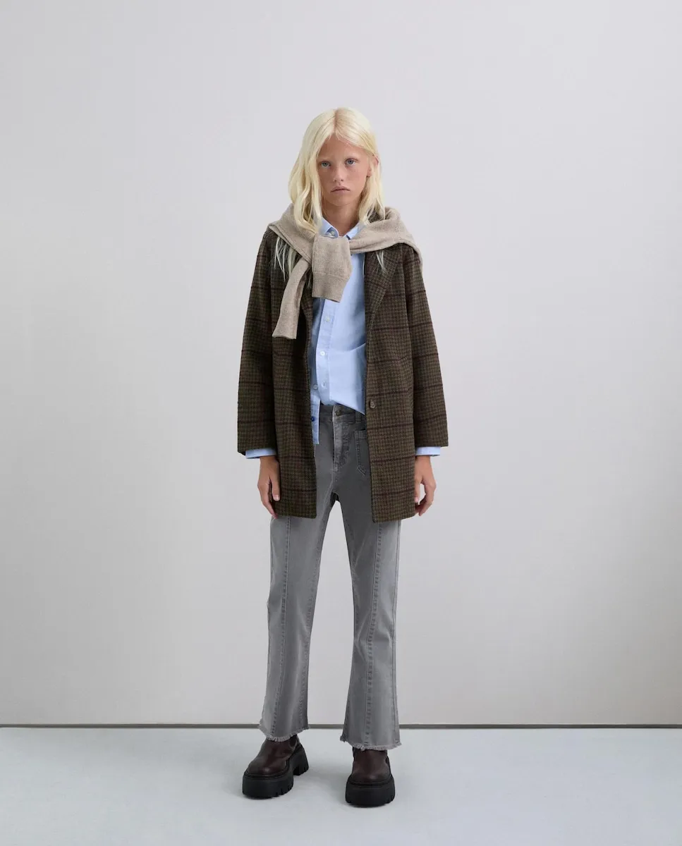 Пальто для девочки из клетчатой ткани с врезными карманами Scalpers, темно-зеленый
Пальто для девочки из клетчатой ткани с врезными карманами Scalpers, темно-зеленый