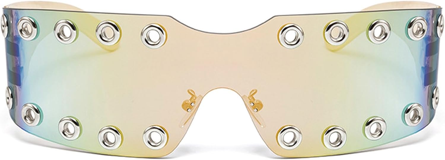 Винтажные квадратные солнцезащитные очки с обтекаемой формой для женщин и мужчин, модные цельные солнцезащитные очки с увеличенной оправой-щитом и заклепками, защита от УФ-излучения UV400 mincl, C3
Винтажные квадратные солнцезащитные очки с обтекаемой формой для женщин и мужчин, модные цельные солнцезащитные очки с увеличенной оправой-щитом и заклепками, защита от УФ-излучения UV400 mincl, C3