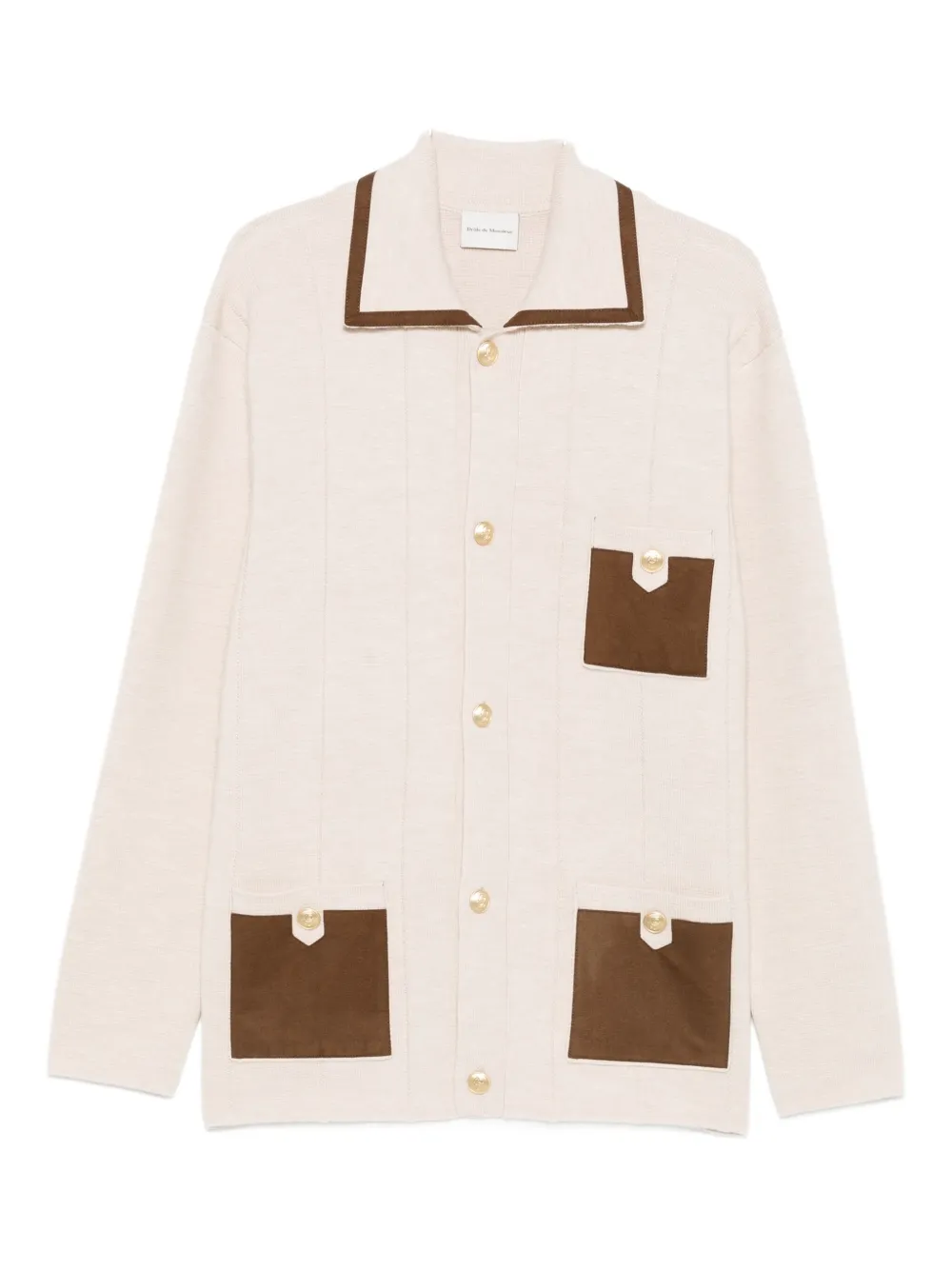 Кардиган с карманами на пуговицах Drôle De Monsieur, нейтральный
Кардиган с карманами на пуговицах Drôle De Monsieur, нейтральный