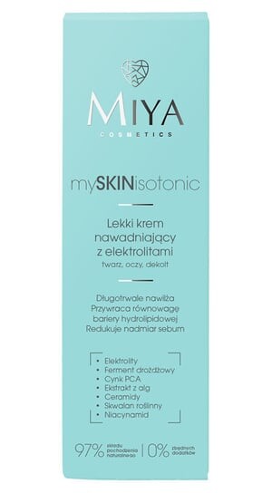 Легкий увлажняющий крем с электролитами, 40 мл Miya Cosmetics, Skinisotonic
Легкий увлажняющий крем с электролитами, 40 мл Miya Cosmetics, Skinisotonic