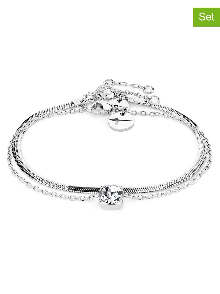 Набор из 2 браслетов с декоративными элементами Tamaris
Набор из 2 браслетов с декоративными элементами Tamaris