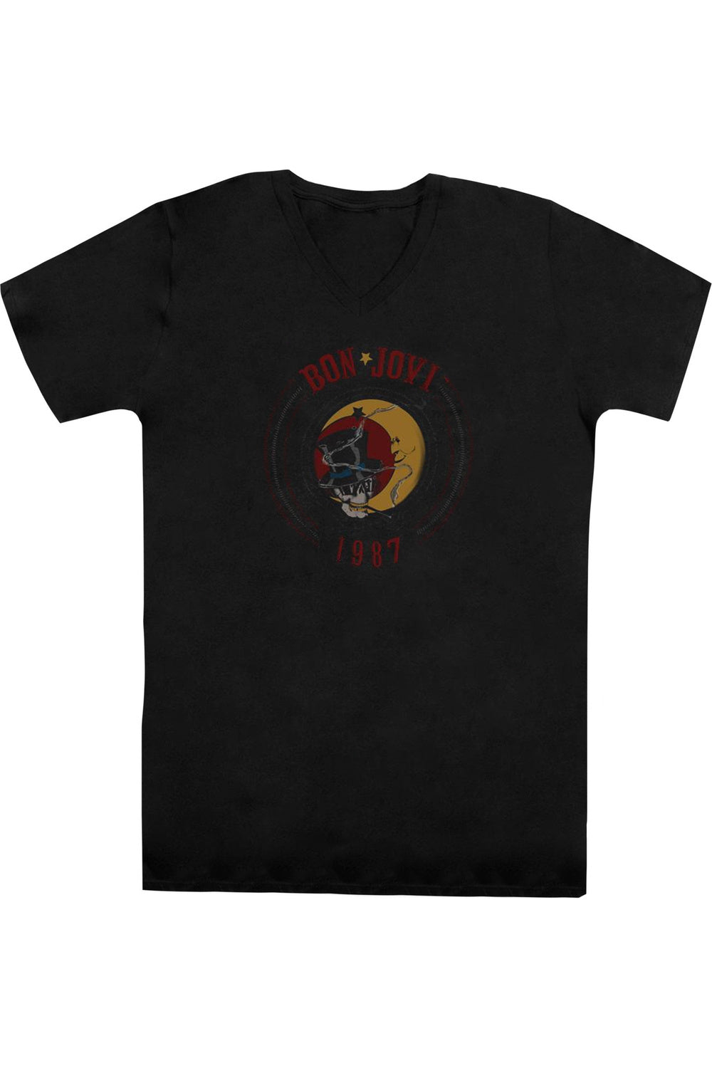 Футболка Bon Jovi 1987 с коротким рукавом и V-образным вырезом для взрослых из хлопка премиум-класса Gildan, черный
Футболка Bon Jovi 1987 с коротким рукавом и V-образным вырезом для взрослых из хлопка премиум-класса Gildan, черный