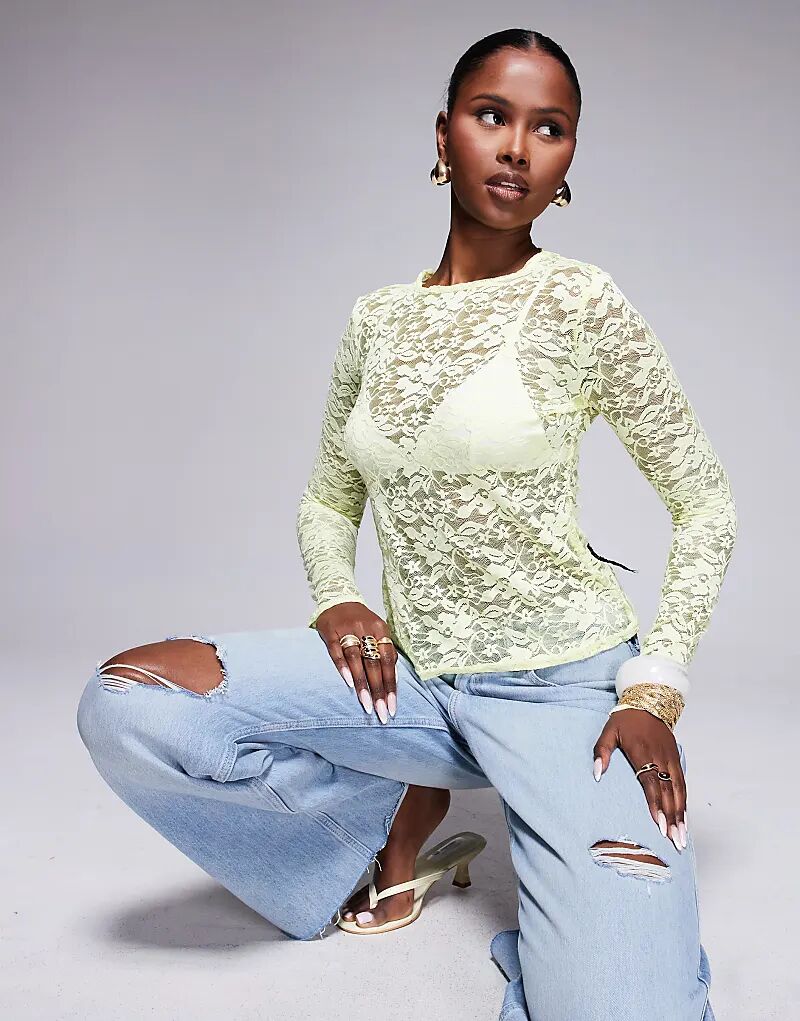 Длинный топ Missy Empire из прозрачного кружева с цветочным принтом, желтого цвета Missyempire
Длинный топ Missy Empire из прозрачного кружева с цветочным принтом, желтого цвета Missyempire