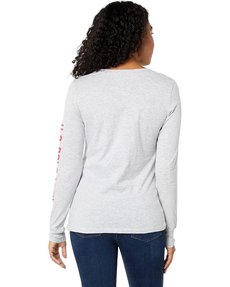 Рубашка U.S. POLO ASSN. Long Sleeve Crew Neck Graphic Sleeve Tee Shirt, цвет Heather Light Grey
Рубашка U.S. POLO ASSN. Long Sleeve Crew Neck Graphic Sleeve Tee Shirt, цвет Heather Light Grey