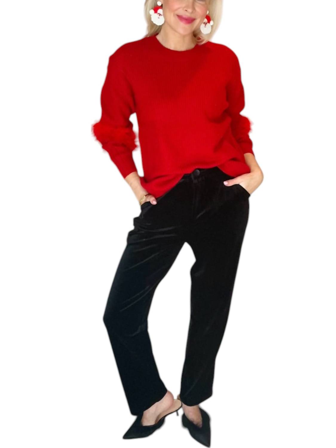 Бархатные брюки черного цвета Why Dress
Бархатные брюки черного цвета Why Dress