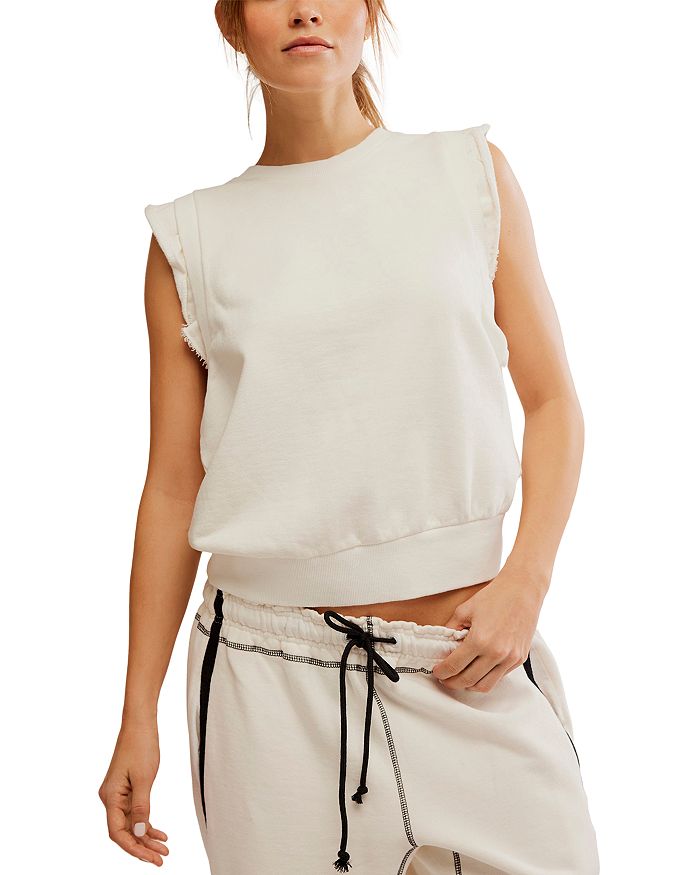 Free People Футболка без рукавов Flutter Free People, слоновая кость/кремовый 
Free People Футболка без рукавов Flutter Free People, слоновая кость/кремовый