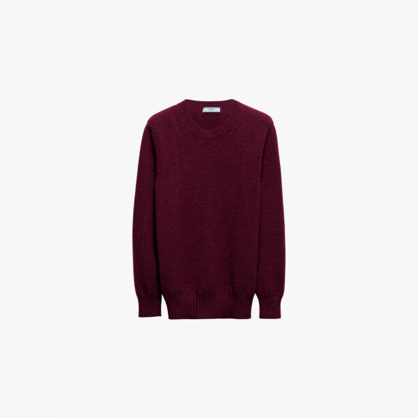 Джемпер из смеси шерсти и кашемира с логотипом Prada, бургундия
Джемпер из смеси шерсти и кашемира с логотипом Prada, бургундия