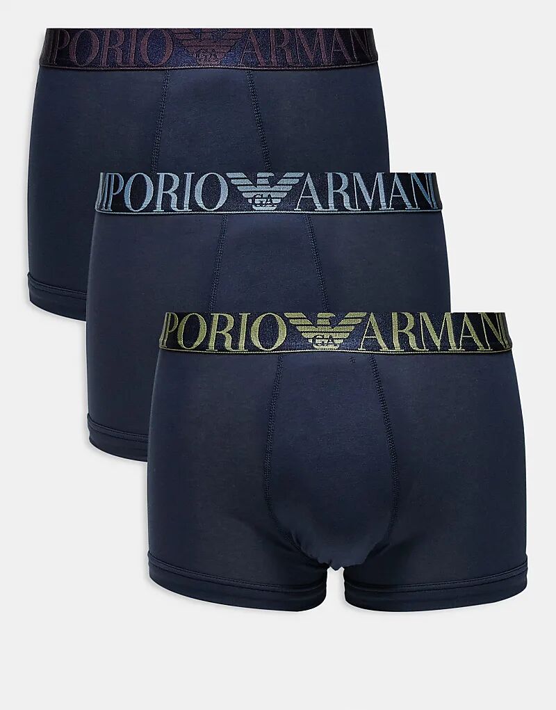 Emporio Armani – Bodywear – комплект из 3-х трусов темно-синего цвета с логотипом на поясе Armani Exchange
Emporio Armani – Bodywear – комплект из 3-х трусов темно-синего цвета с логотипом на поясе Armani Exchange